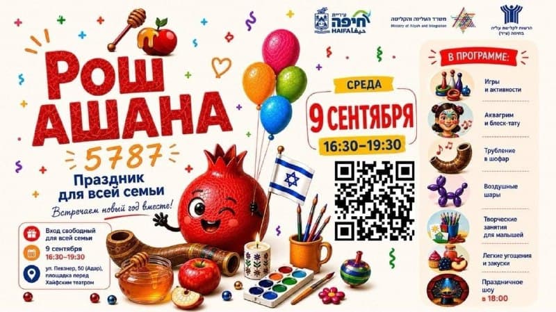 Приглашаем на праздник для всей семьи «Рош а-Шана 5787»