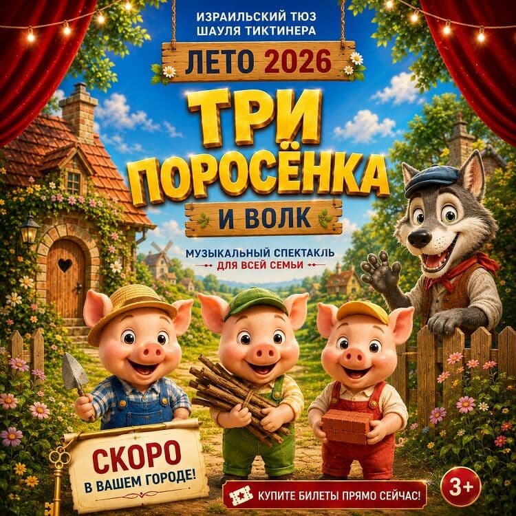 «Три поросёнка» — музыкальный спектакль